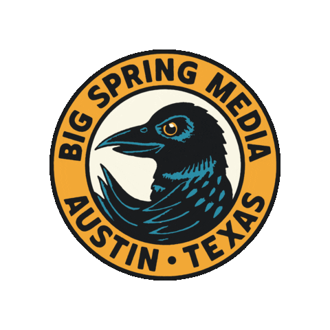 bigspringmedia giphygifmaker big spring media bsm gold Sticker