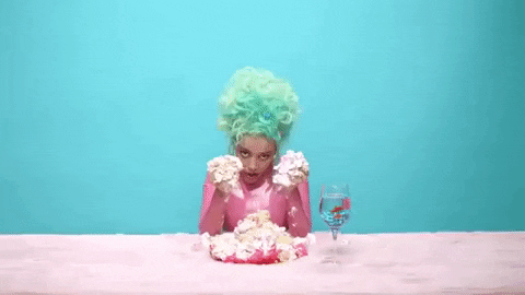 Pigging Out Whipped Cream GIF by Doja Cat