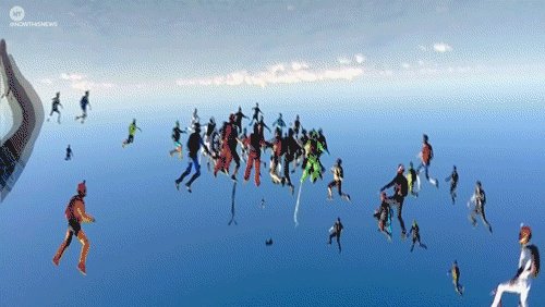 world records falling GIF by NowThis 