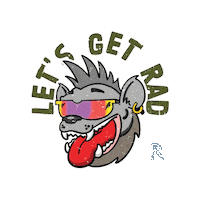 Hyena Sticker by RYTU_