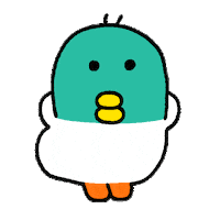 pikuiku 댄스 오리 mallard dancing duck Sticker