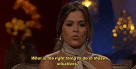jojo fletcher what is the right thing to do in those situations GIF by The Bachelorette