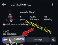 Unfollow Me GIF