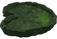 tiny_horror 3d nature leaf lotus Sticker