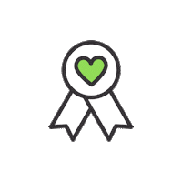 luckylittlelearners love heart yay community Sticker