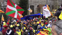 Pro-Independence Catalans March in Brussels Calling for EU Support