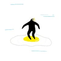 surf egg Sticker by jocelyntsaih