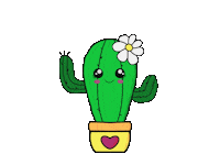 claucuc kawaii cactus cute cactus claucuc Sticker