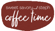 Coffee Time Sticker by Sweet Savory and Steph