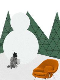 knollinc design furniture happyholidays showman Sticker