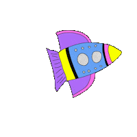 Outer Space Fire Sticker