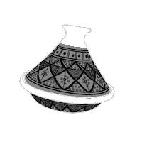 Omamstore pottery tunisia dish tajine Sticker