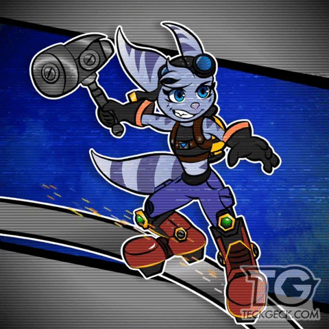 Teckgeck giphyupload ratchet and clank rivet rivet and kit GIF