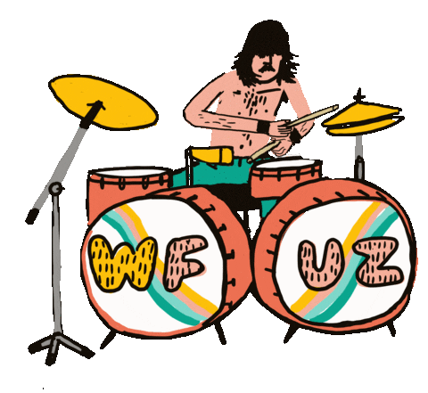 Drums Drummer Sticker by FUZZYTOWN