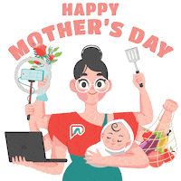 Mothers Day Cooking Sticker by Passionationco