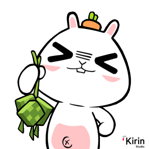 kirinstudio giphyupload raya aidilfitri ketupat Sticker