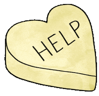 Valentines Day Help Sticker by By Sauts // Alex Sautter