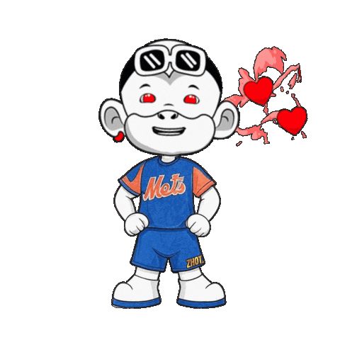 New York Mets Love Sticker by Zhot