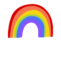 Rainbow Love Sticker by YeoMama Batik