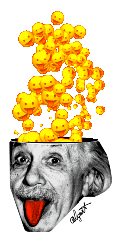 algert giphyupload smiley emojis einstein Sticker