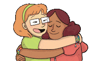 Best Friends Hug Sticker by Simon Kids