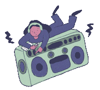 Girl Illustration Sticker