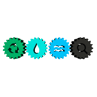 ETL etlfe etl fluid experts etl logo etl cog spin Sticker