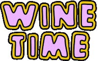 Wine Time Sticker by Poppy Deyes