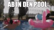 jugendleiter pool jugendarbeit zeltlager schwimmbad GIF