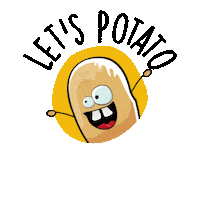 Lets Go Potato Sticker by Karma Marketing GmbH