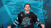 Flexing San Jose GIF by San Jose Barracuda