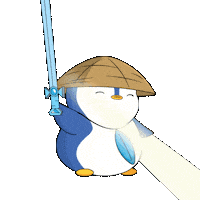 The Witcher Fight Sticker by Pudgy Penguins