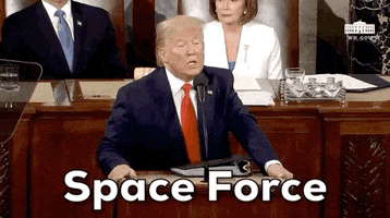 Donald Trump Space Force GIF by GIPHY News