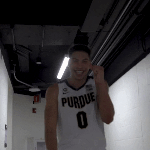 Happy Purdue Basketball GIF by Purdue Sports