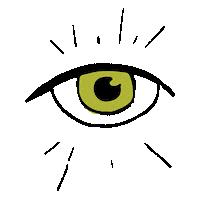 Eye Amarillo Sticker