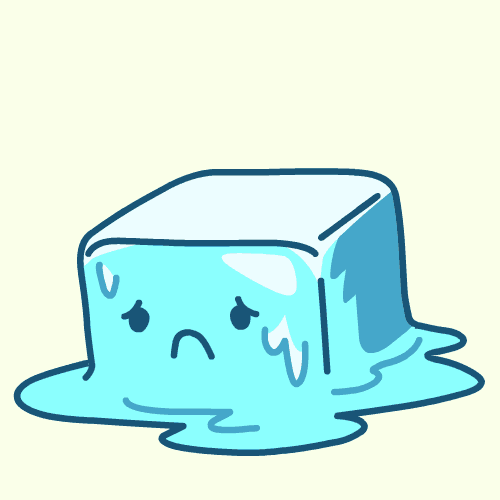 Cubemelt giphyupload sad melting icecube GIF