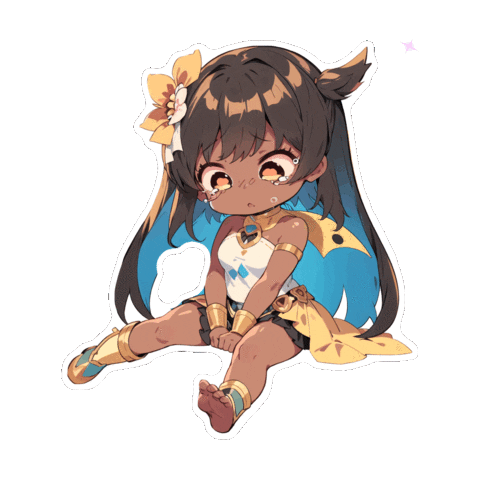 kiarajonesmusic anime sad kawaii lost Sticker