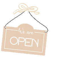 We Are Open Sticker