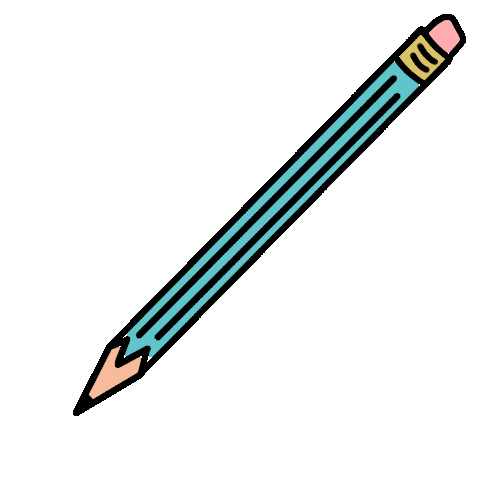 lifeisrosier school writing pencil handwriting Sticker