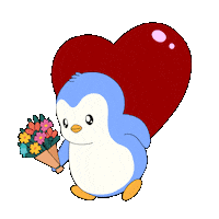 I Love You Heart Sticker by Pudgy Penguins