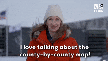 "I love talking about the county-by-county map!"
