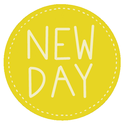 New Day Hello Sticker