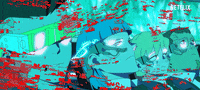 Shocked Netflix GIF by Cyberpunk: Edgerunners