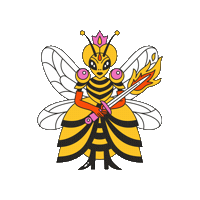 Queen Bee Honey Sticker by Maeve Chocolate