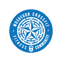 muskegoncf fitness community crossfit mcf Sticker