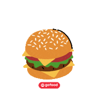 Burger Donut Sticker by Gojek Indonesia