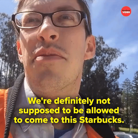 Not allowed at Starbucks