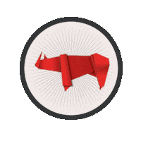 The_Paper_Rhino_Co animation logo illustration graphic design Sticker
