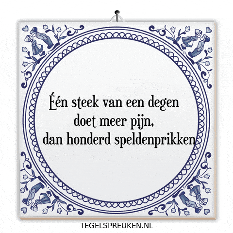Degen Spanning GIF by Tegelspreuken.nl