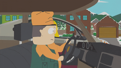 jimbo kern driving GIF by South Park 